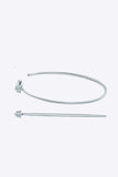 925 Sterling Silver Moissanite Hoop Earrings - Trendsi - Flyclothing LLC