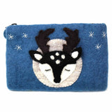 Hand Crafted Felt: Stag Pouch - Global Groove Direct - Flyclothing LLC