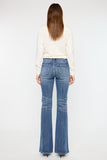 Kancan Cat's Whiskers High Waist Flare Jeans - Trendsi
