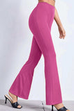 High Rise Flare Pants - Trendsi - Flyclothing LLC