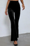 High Waist Flare Leg Pants - Trendsi - Flyclothing LLC