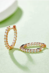 Moissanite 925 Sterling Silver Earrings - Flyclothing LLC