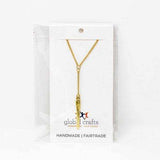 Cone Pendant Goldtone Neckace - Asha Handicrafts - Flyclothing LLC