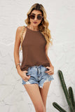 Grecian Neck Knit Tank - Trendsi - Flyclothing LLC