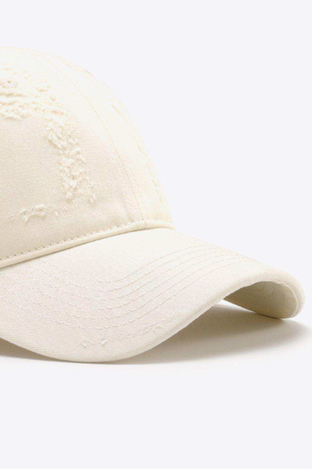 Distressed Adjustable Baseball Cap - Trendsi - Flyclothing LLC