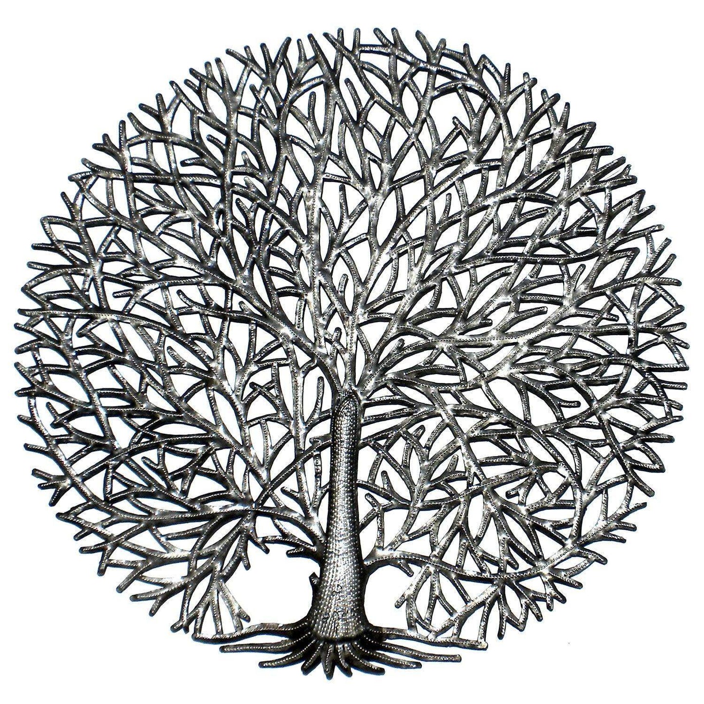 Full Branches Tree of Life Haitian Steel Drum Wall Art - Haitian Artisans - Flyclothing LLC