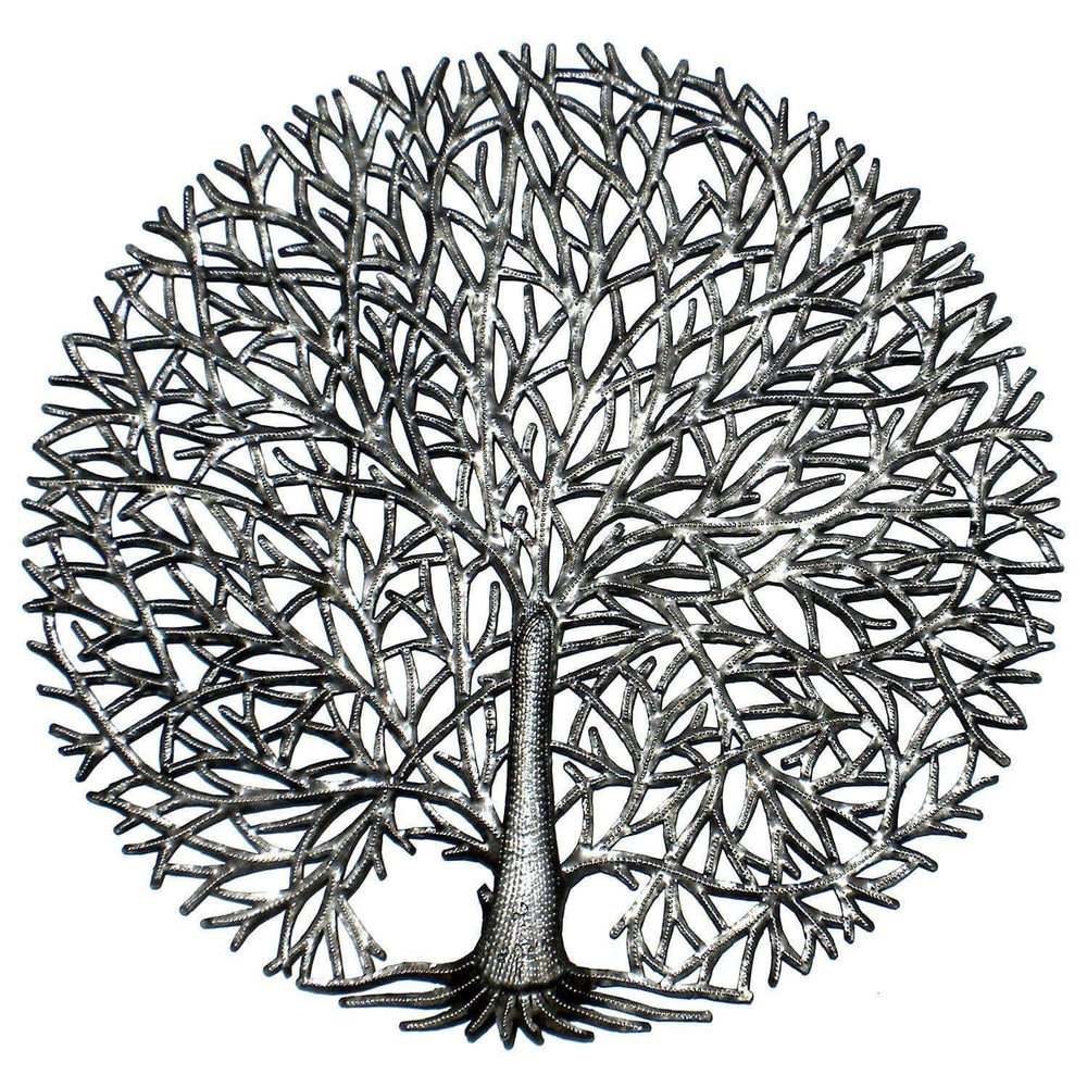 Full Branches Tree of Life Haitian Steel Drum Wall Art - Haitian Artisans
