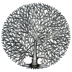 Full Branches Tree of Life Haitian Steel Drum Wall Art - Haitian Artisans