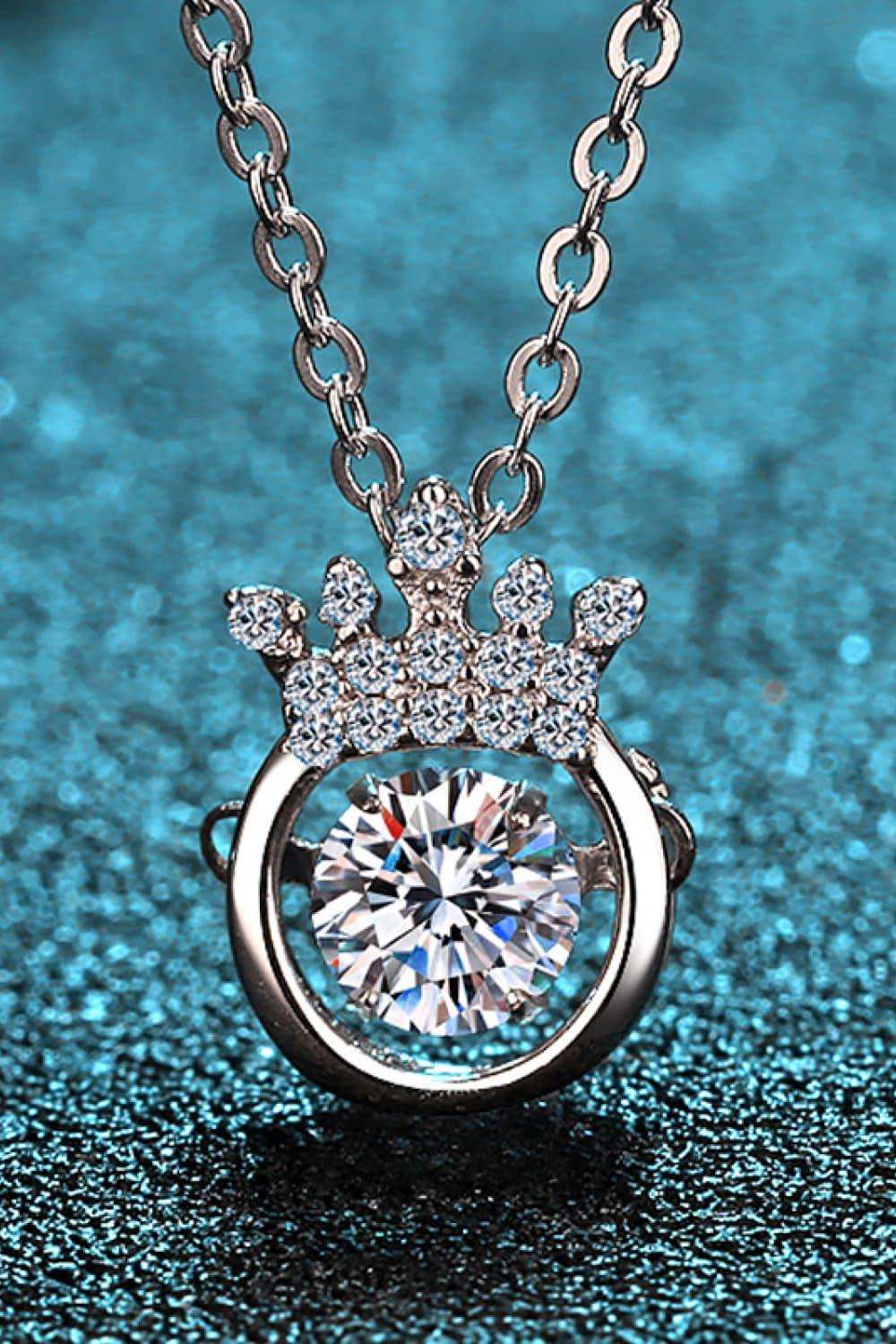 Moissanite 925 Sterling Silver Necklace - Trendsi - Flyclothing LLC