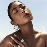 Stainless Steel C-Hoop Earrings - Trendsi