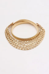 Metal Triple-Layered Chain Belt - Trendsi