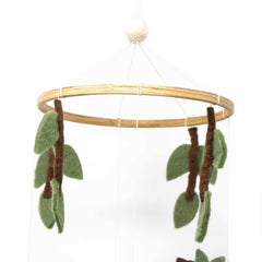 Hand Crafted Felt Sloth Mobile - Global Groove Direct