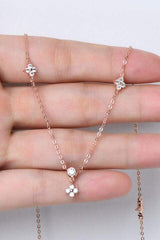 Moissanite 925 Sterling Silver Necklace - Trendsi - Flyclothing LLC