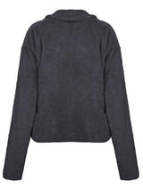 Plush Open Front Dropped Shoulder Jacket - Trendsi - Flyclothing LLC