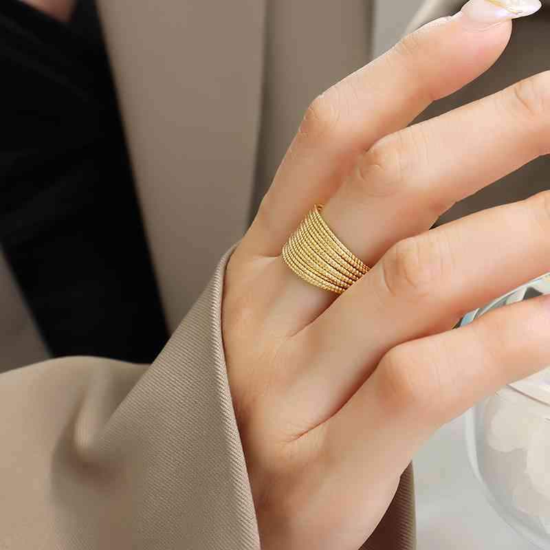 Titanium Steel Open Ring - Trendsi - Flyclothing LLC