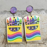 Wooden Dangle Earrings - Trendsi