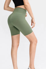 Slim Fit Wide Waistband Sports Shorts - Trendsi - Flyclothing LLC