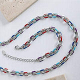 Titanium Steel Oil Drip Chain Bracelet - Trendsi - Flyclothing LLC
