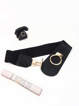 PU Elastic Wide Belt with Alloy Buckle - Trendsi - Flyclothing LLC
