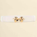 Alloy Buckle Elastic Belt - Trendsi - Flyclothing LLC