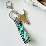 Rhinestone Bull Keychain - Trendsi - Flyclothing LLC