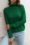 Turtleneck Long Sleeve Sweater - Trendsi - Flyclothing LLC