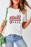 Y'ALL Graphic Round Neck Tee - Flyclothing LLC
