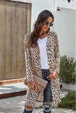 Printed Open Front Longline Cardigan - Trendsi - Flyclothing LLC