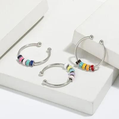 925 Sterling Silver Oil Drip Ring - Trendsi