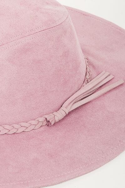Fame Braided Faux Suede Hat - Trendsi