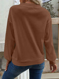 V-Neck Dropped Shoulder Blouse - Trendsi - Flyclothing LLC