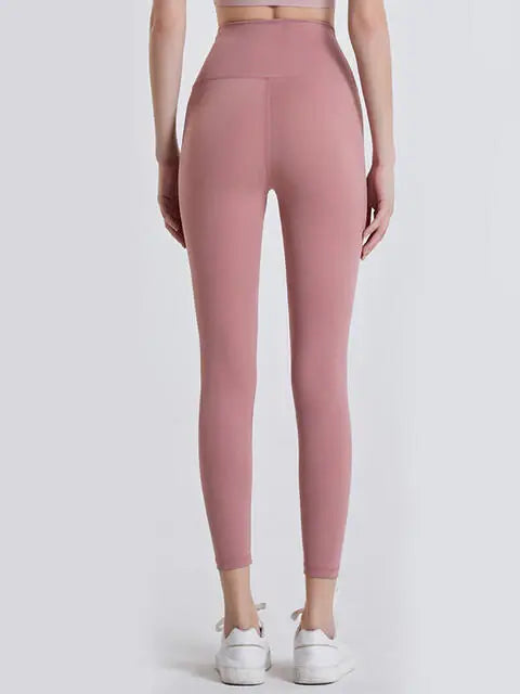 Wide Waistband Sports Leggings - Trendsi - Flyclothing LLC