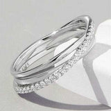 Inlaid Zircon 925 Sterling Silver Ring - Trendsi - Flyclothing LLC