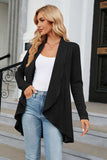 Open Front Long Sleeve Cardigan - Trendsi - Flyclothing LLC