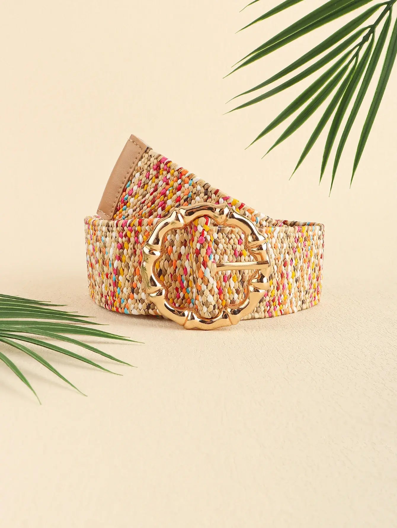 Multicolored Wide Belt - Trendsi - Flyclothing LLC