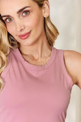 Basic Bae Full Size Round Neck Slim Tank - Trendsi - Flyclothing LLC