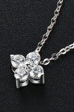 Moissanite Four Leaf Clover Pendant Necklace - Trendsi