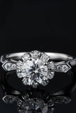 1 Carat Moissanite 925 Sterling Silver Ring - Trendsi