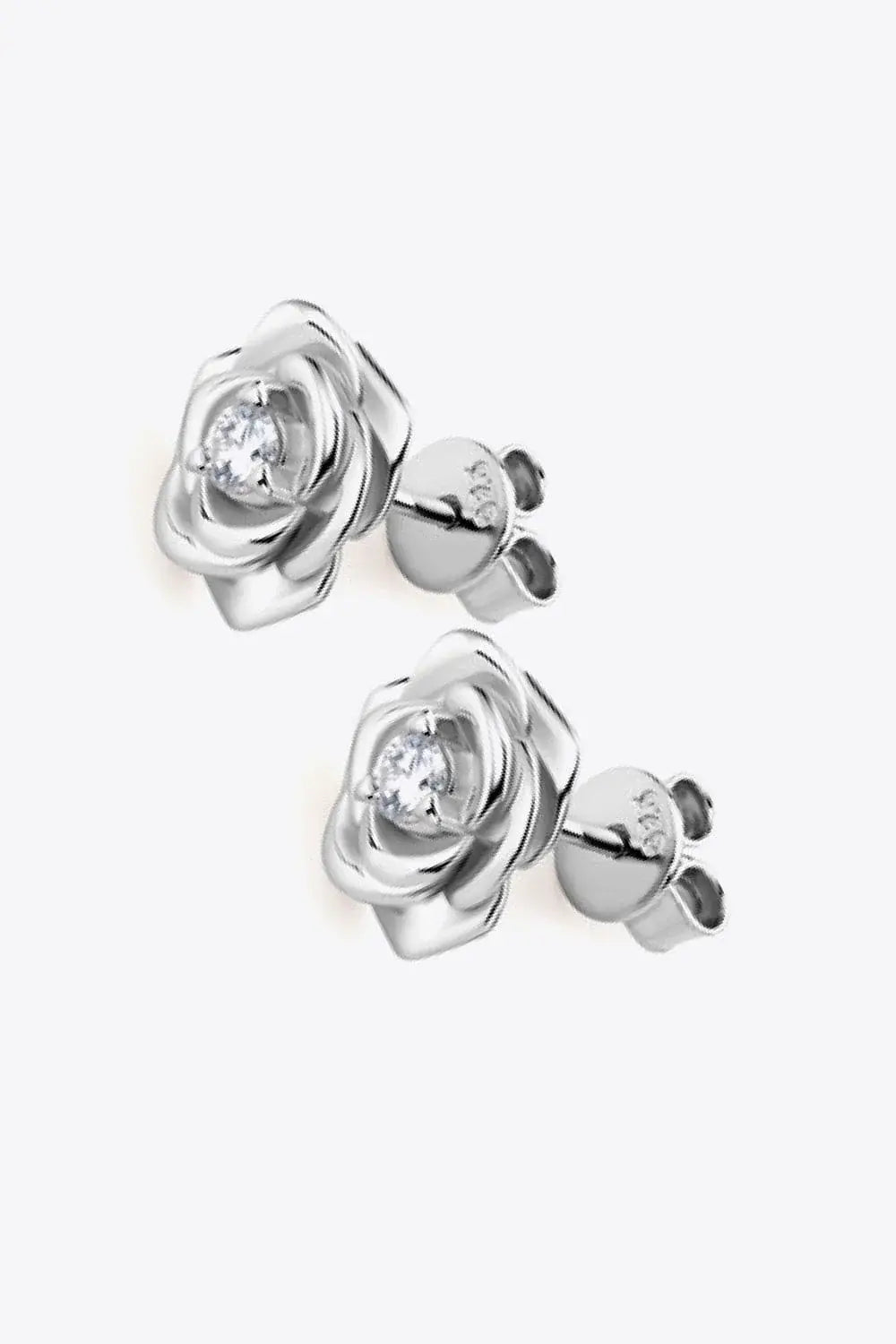 Moissanite Flower 925 Sterling Silver Earrings - Trendsi - Flyclothing LLC