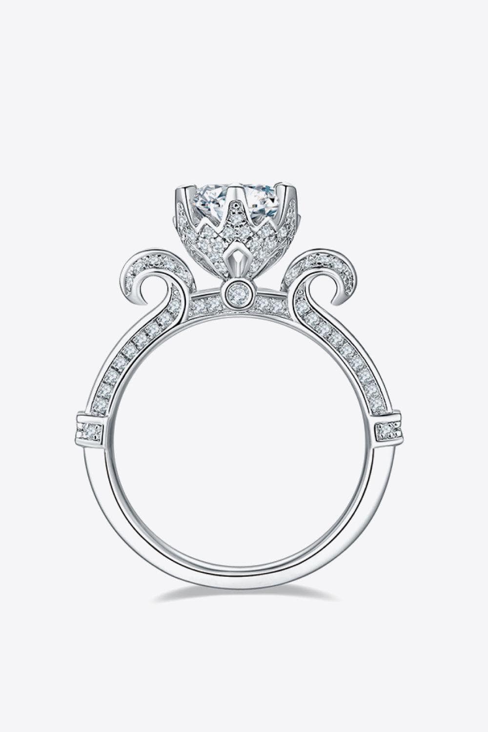 1 Carat Moissanite 925 Sterling Silver Ring - Trendsi
