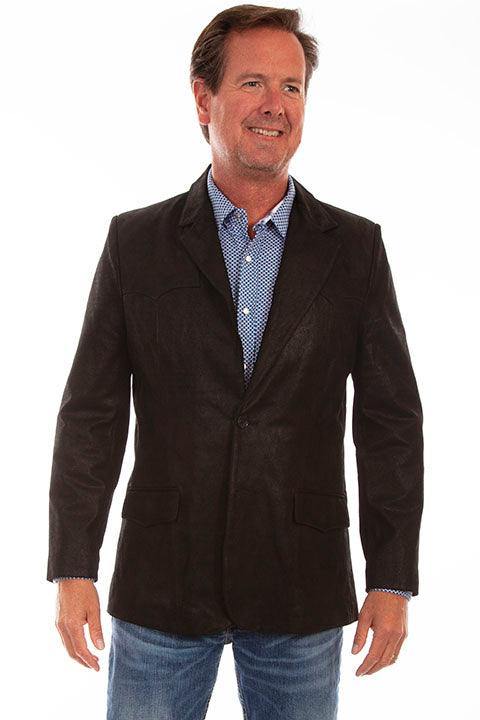 Scully Leather Black Mens Blazer - Flyclothing LLC