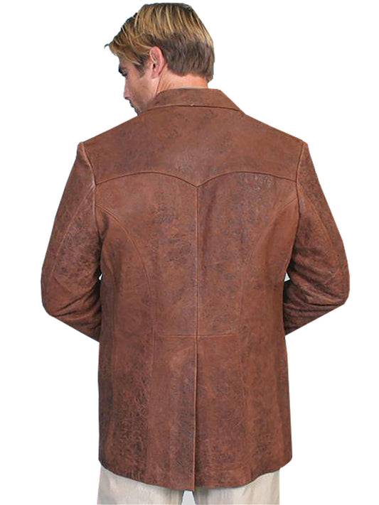 Scully Leather Brown Mens Blazer - Scully Leather