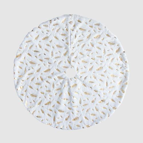 Feather Christmas Tree Skirt - Trendsi