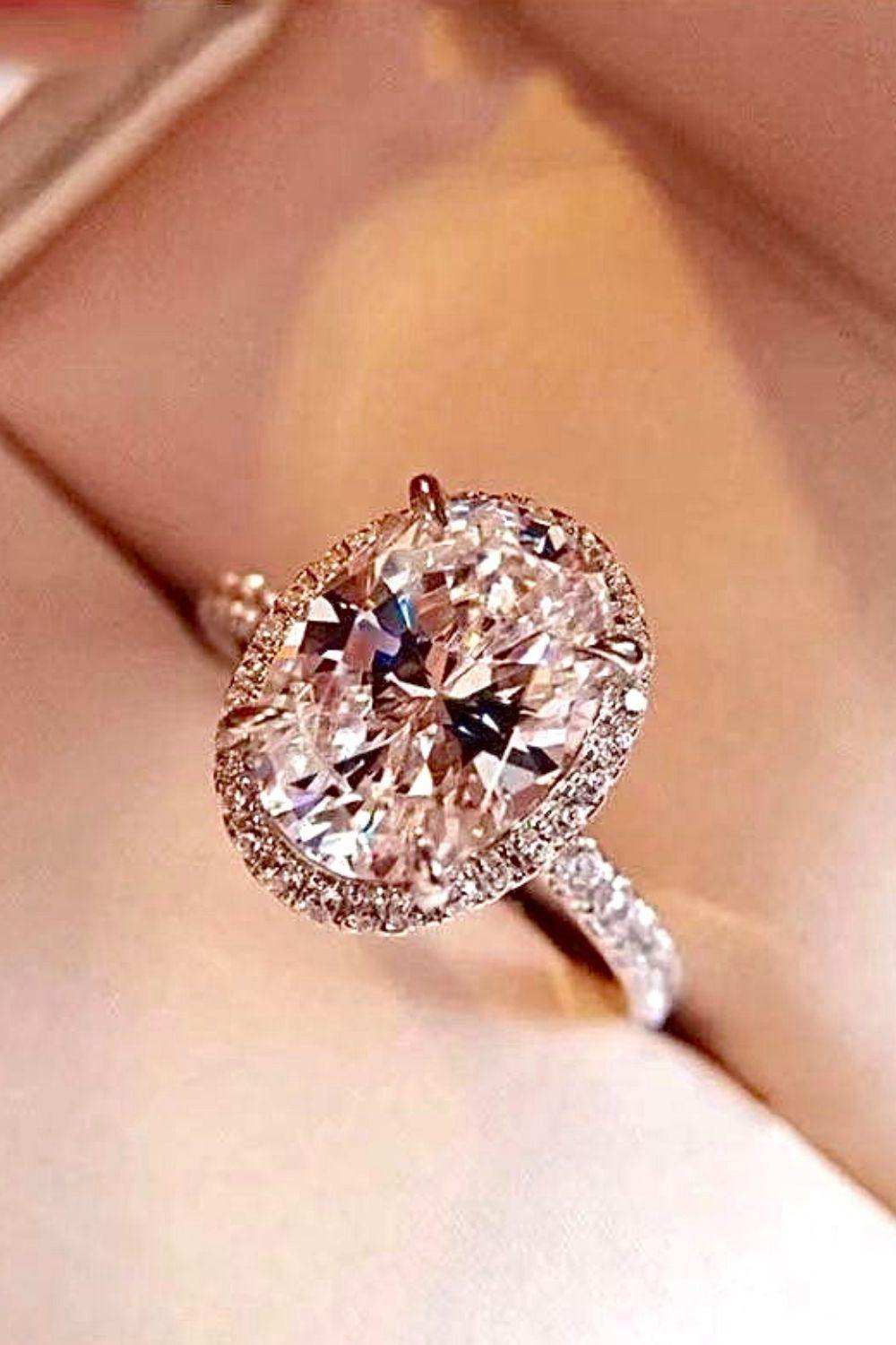 2 Carat Moissanite 18k Platinum-Plated Ring - Trendsi - Flyclothing LLC