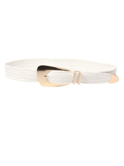 Irregular Buckle Braid Belt - Trendsi