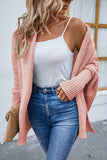 Open Front Long Sleeve Cardigan - Trendsi - Flyclothing LLC