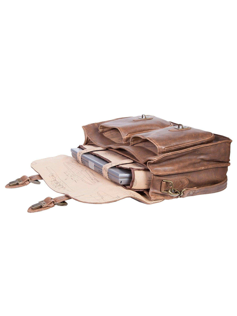 Scully WALNUT CLASSIC SCHOOL BAG - Scully Leather - Flyclothing LLC