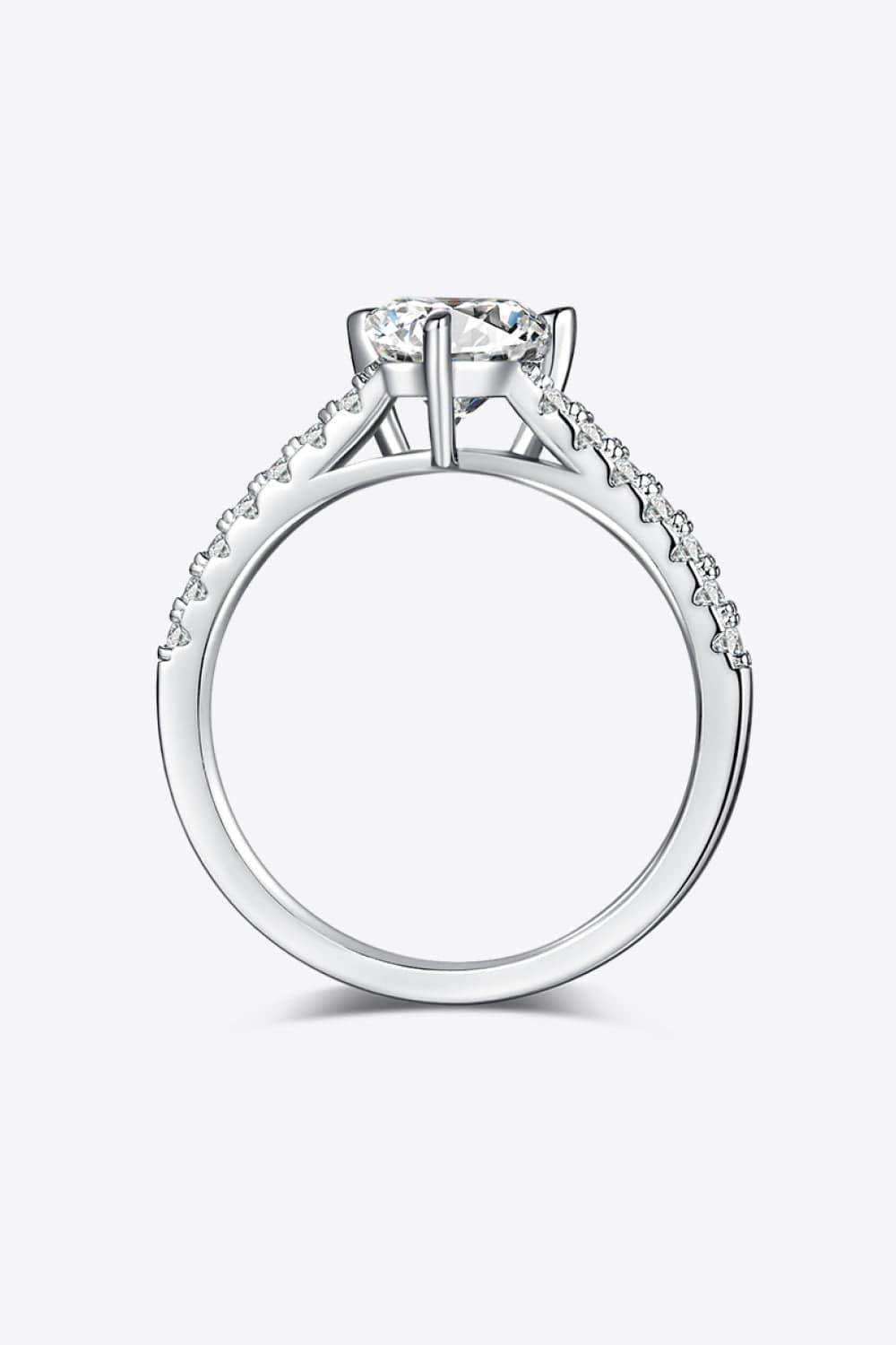 1 Carat Moissanite Triangle 925 Sterling Silver Ring - Trendsi - Flyclothing LLC