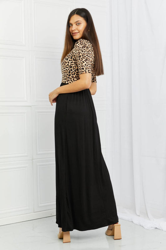 Celeste Essential Full Size Maxi Dress in Leopard - Trendsi