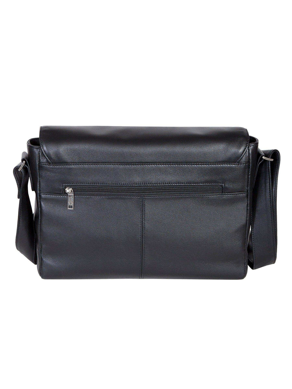 Scully BLACK LAPTOP MESSENGER - Scully Leather - Flyclothing LLC
